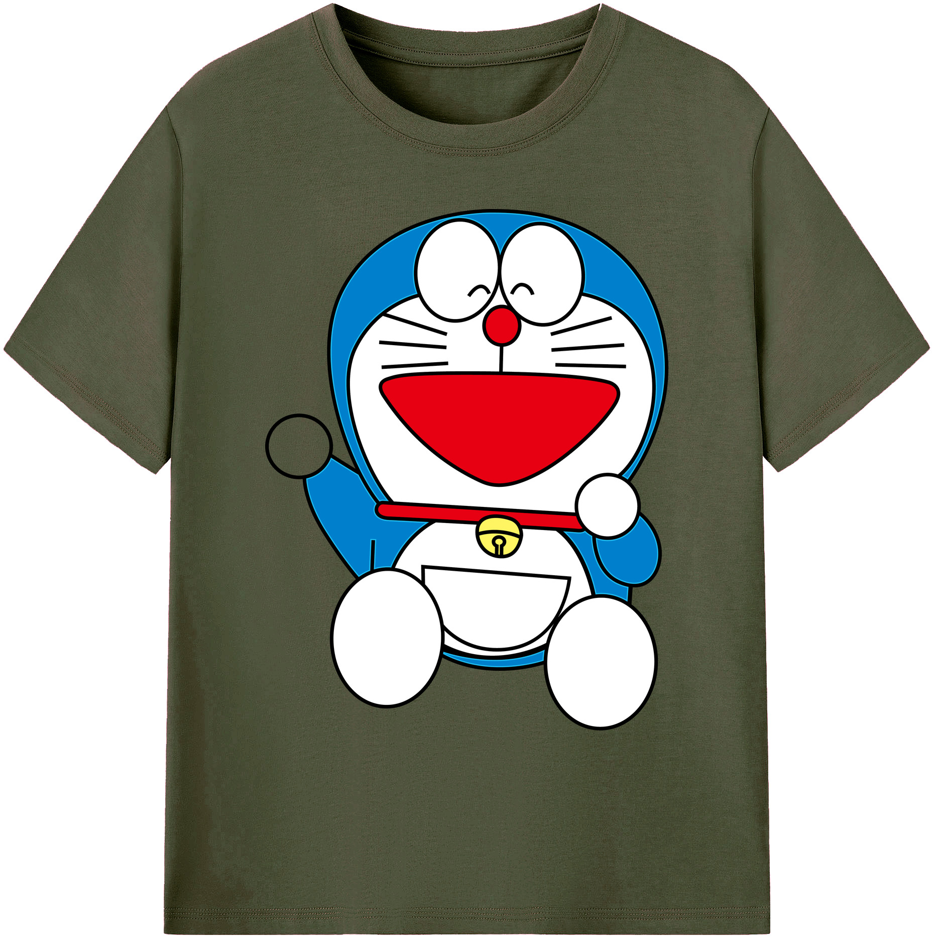 （画像用） ドラえもん Doraemon 綿100％ メンズ半袖Tシャツ｜肌触りやわらか＆通気性
